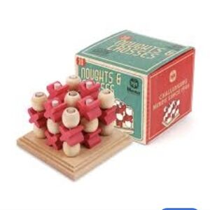 Mensa 3D Tic Tac Toe Game ~ Original Box with Brain Teasers